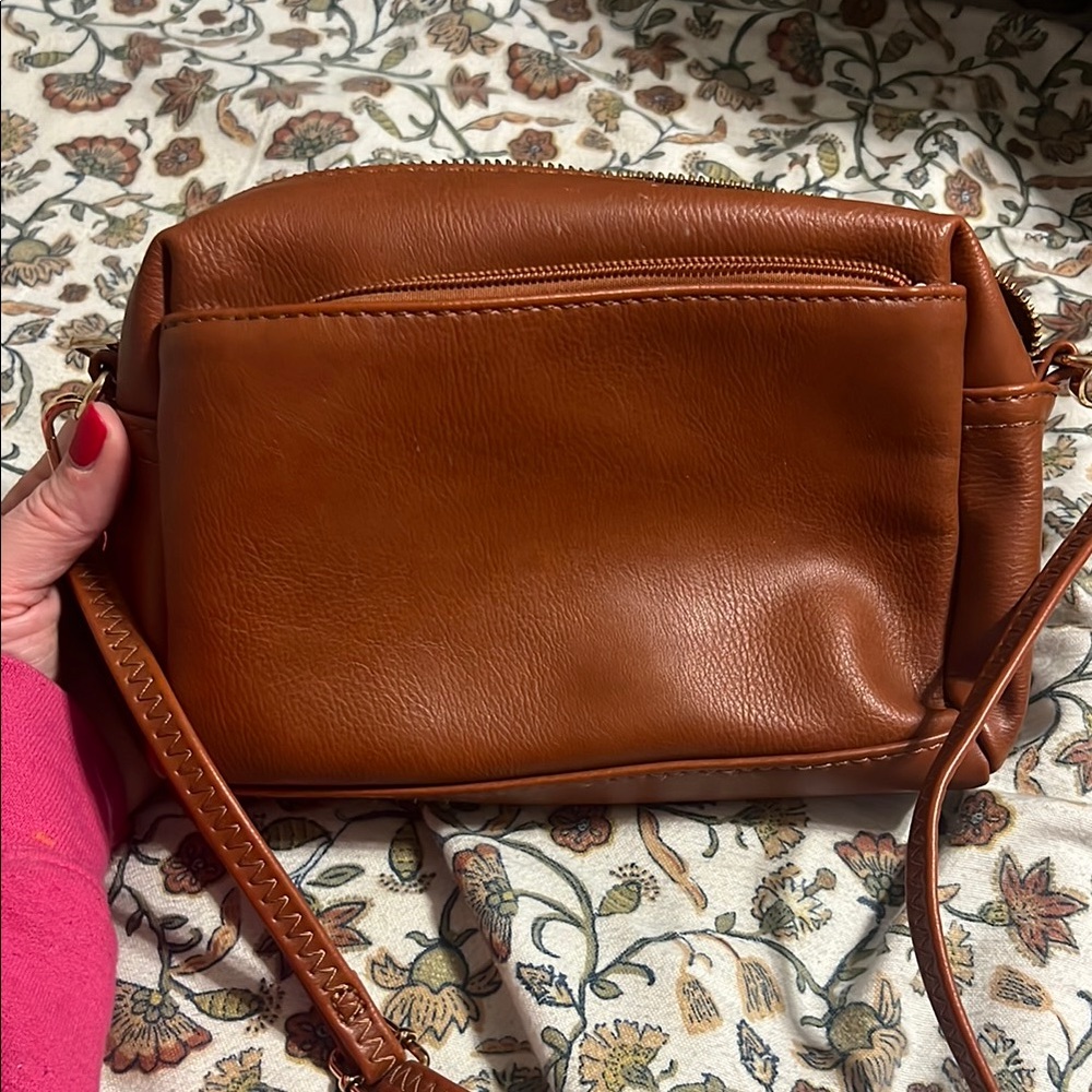 Brown Leather Crossbody Bag